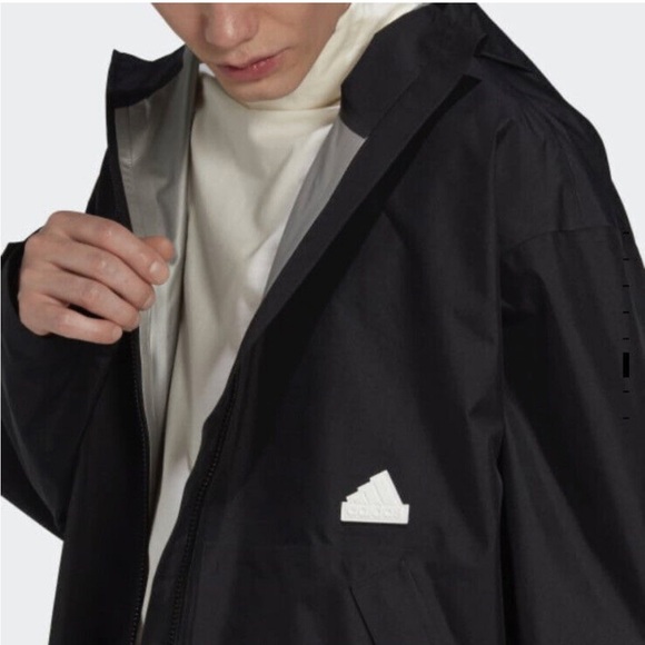 Adidas Gore-tex Rain Jacket Mens M Black NWT $400 - Picture 2 of 8